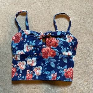 Urban outfitters floral crop top